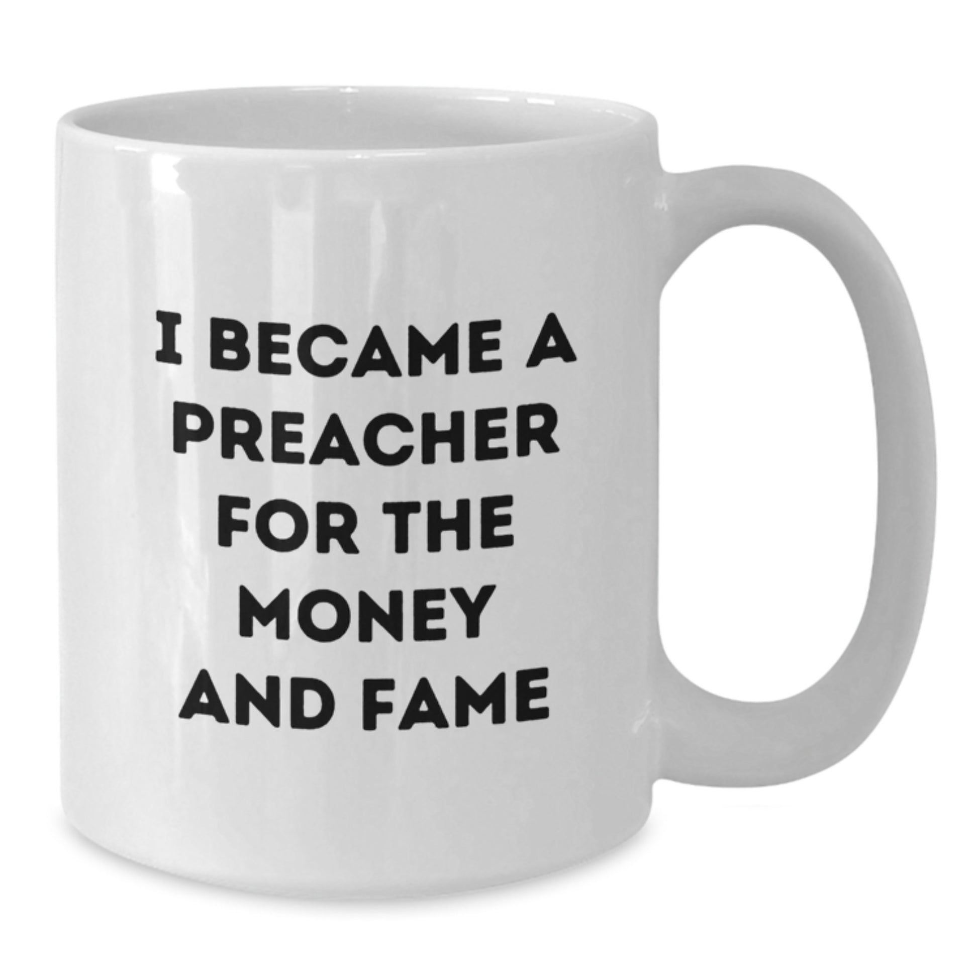 Funny Preacher Gifts for Preacher Mom - White Coffee Mug - Unique Preacher Mom Gifts - Gifts from Men to Preacher Women - Perfect Preacher Mom Quote - Additional