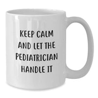 Load image into Gallery viewer, Funny Pediatrician Gifts for Men from Wife on Valentine's, White Coffee Mug - Additional
