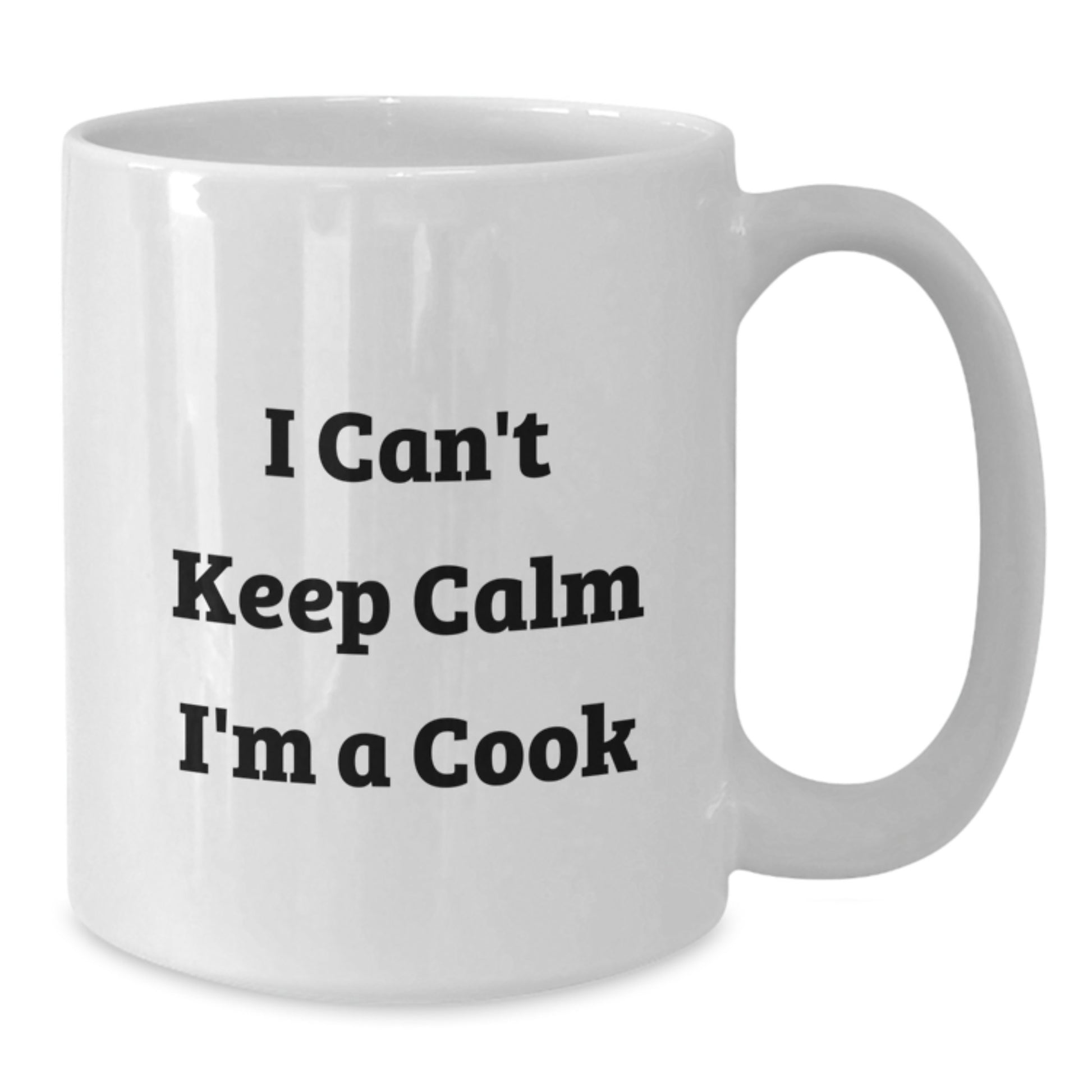 Funny Cook Gifts from Mom for 'I Can't Keep Calm I'm A Cook' White Coffee Mug - White - Additional
