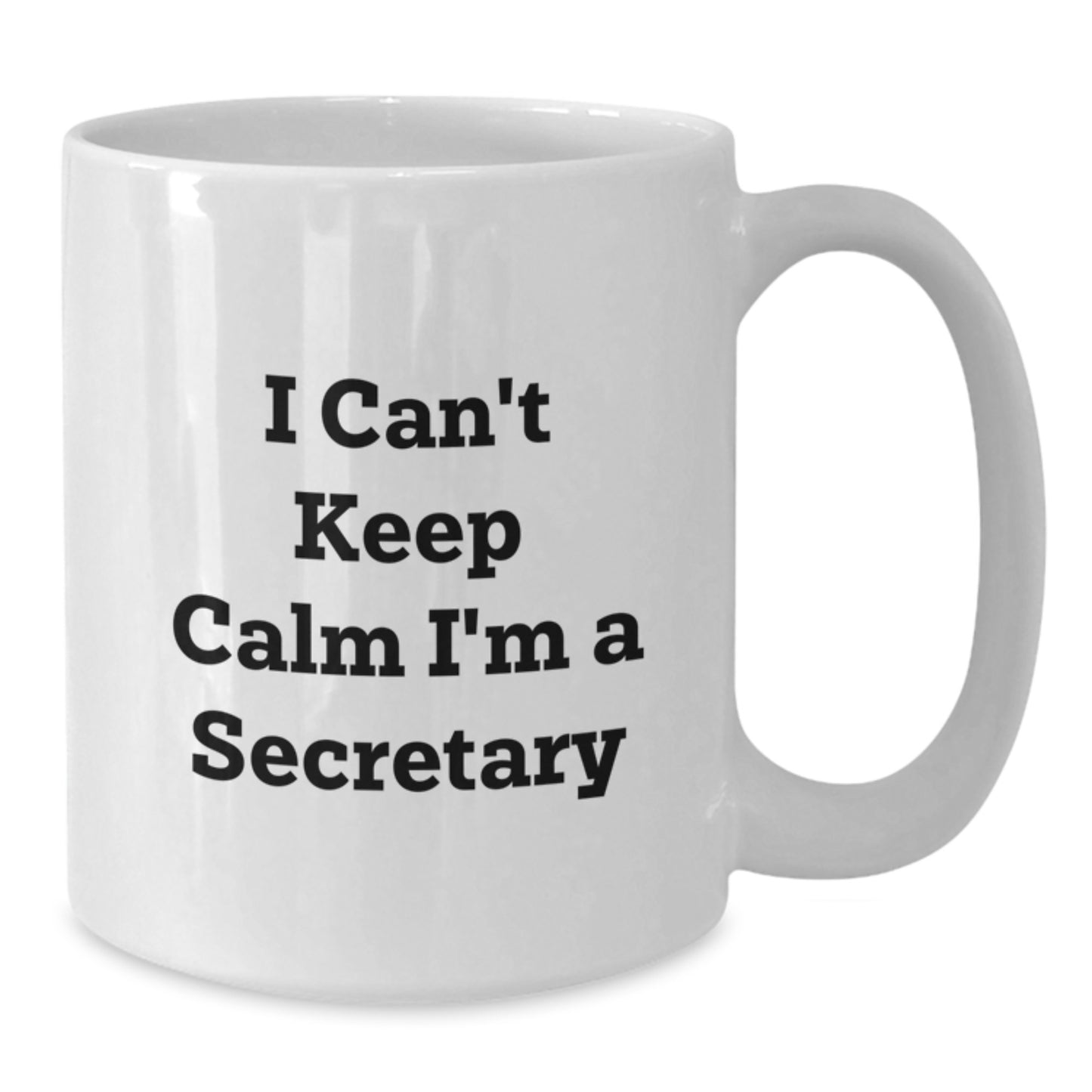Funny Secretary White Coffee Mug - I Can't Keep Calm I'm A Secretary Gifts for Secretary from Friends - Additional