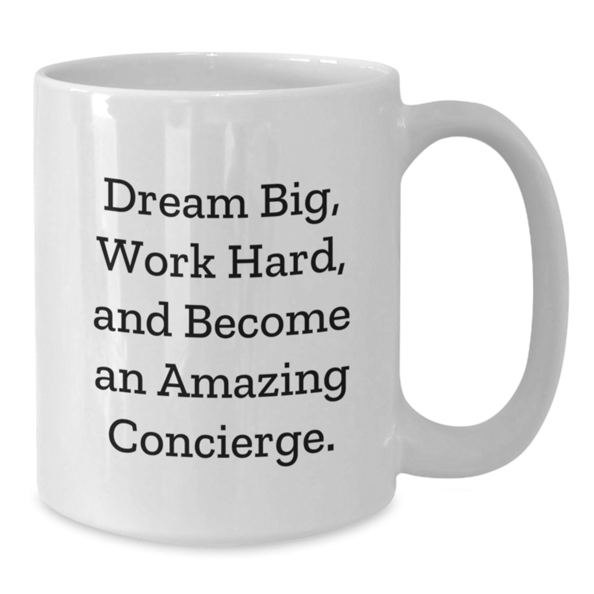 Funny Inspirational Concierge Gifts for Friends from the Desk of a Concierge White Coffee Mug - Graduation Unique Gifts - Additional