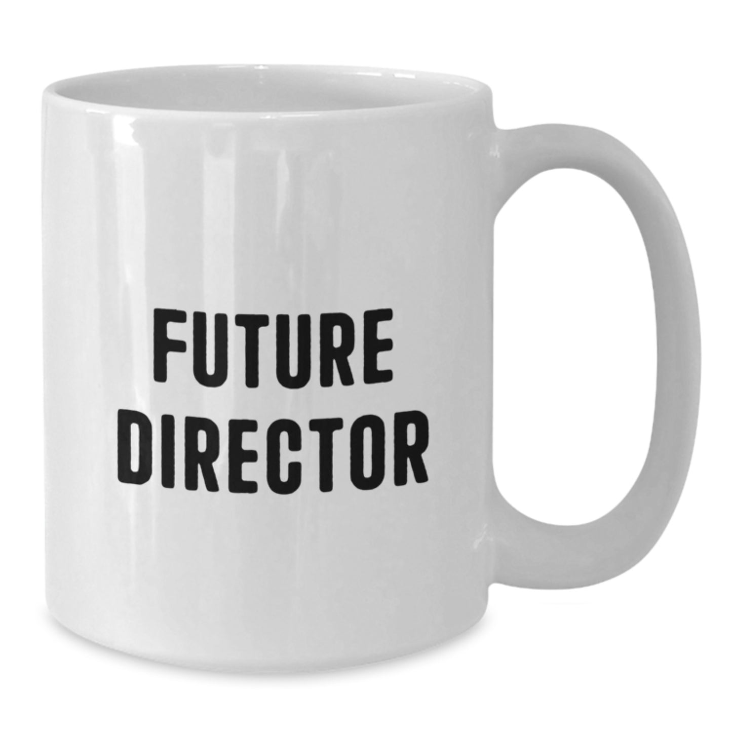 Funny Quote Gifts from Friends to Future Director Graduate White Coffee Mug, Director Gifts for Men, Inspirational Mug for Graduation, 11oz or 15oz Capacity - Additional