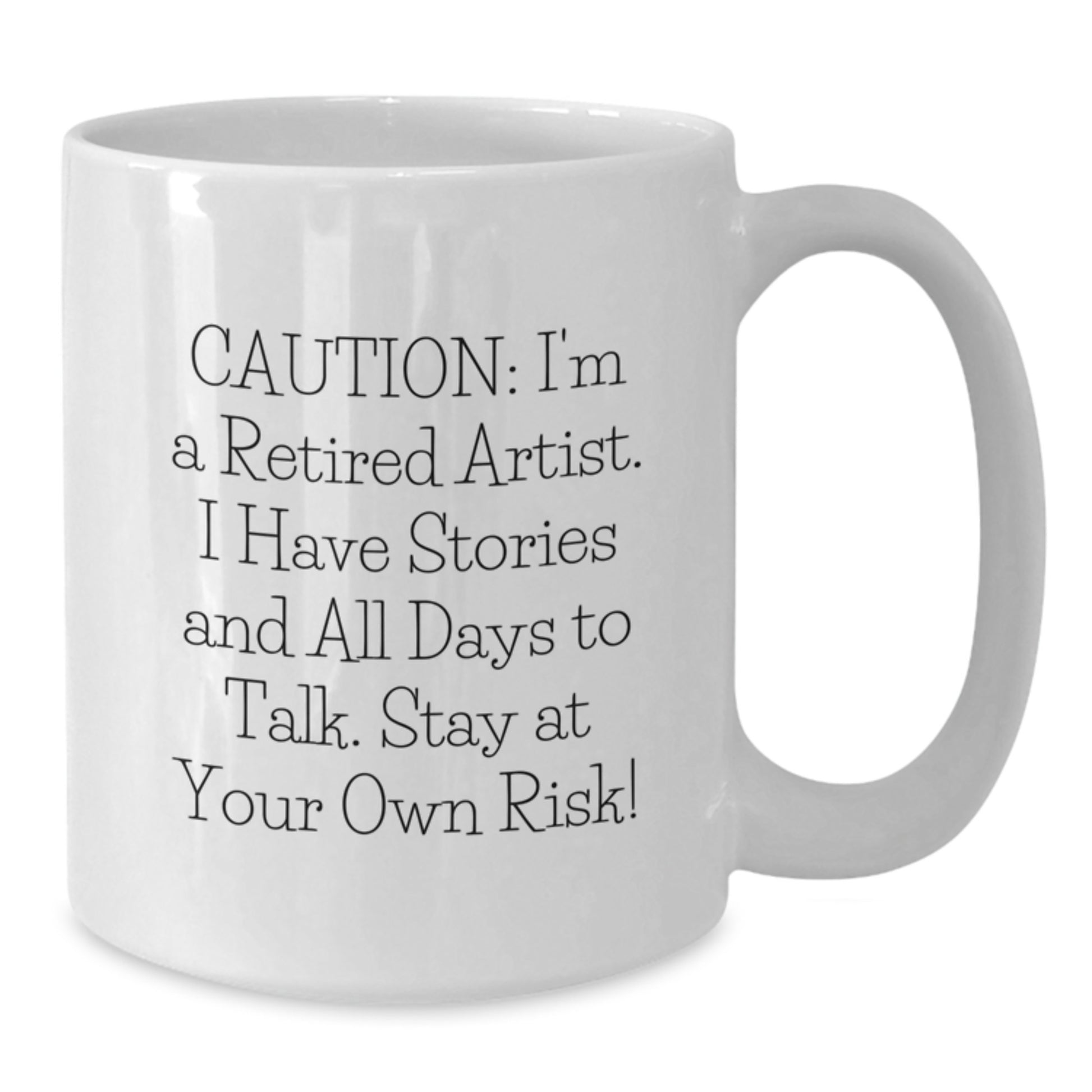 Funny Artist White Coffee Mug, Unique Gift Ideas for Artist Friends from Coworkers, Valentine's Unique Gifts for Artist Lover - Additional