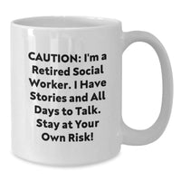 Load image into Gallery viewer, Funny Gift for Social Workers, White Coffee Mug, Valentine's Unique Gifts from Friends and Family - Additional
