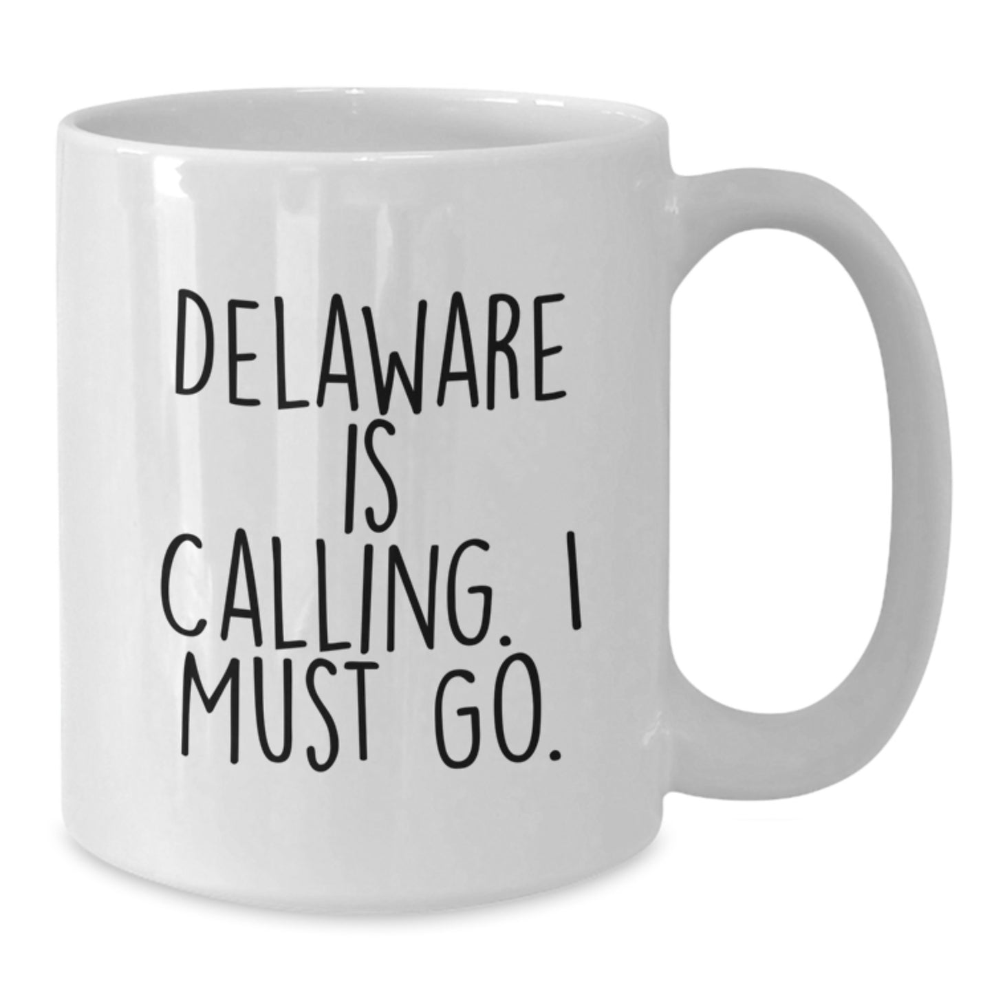 Funny White Coffee Mugs for Delaware Lovers Gifts from Family and Friends, 'Delaware Is Calling, I Must Go.' White Coffee Mug for Men and Women Graduation Unique Gifts - Additional