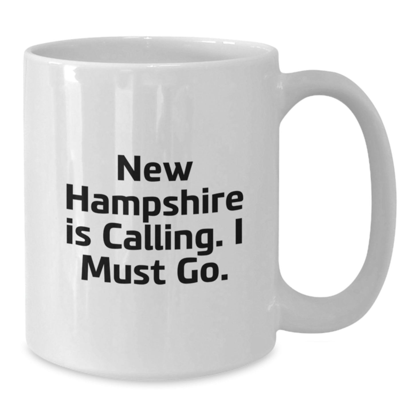 New Hampshire Gifts from Men to Women Friends Birthday Unique Coffee Mugs White Ceramic Funny Quote "New Hampshire Is Calling. I Must Go." - Additional