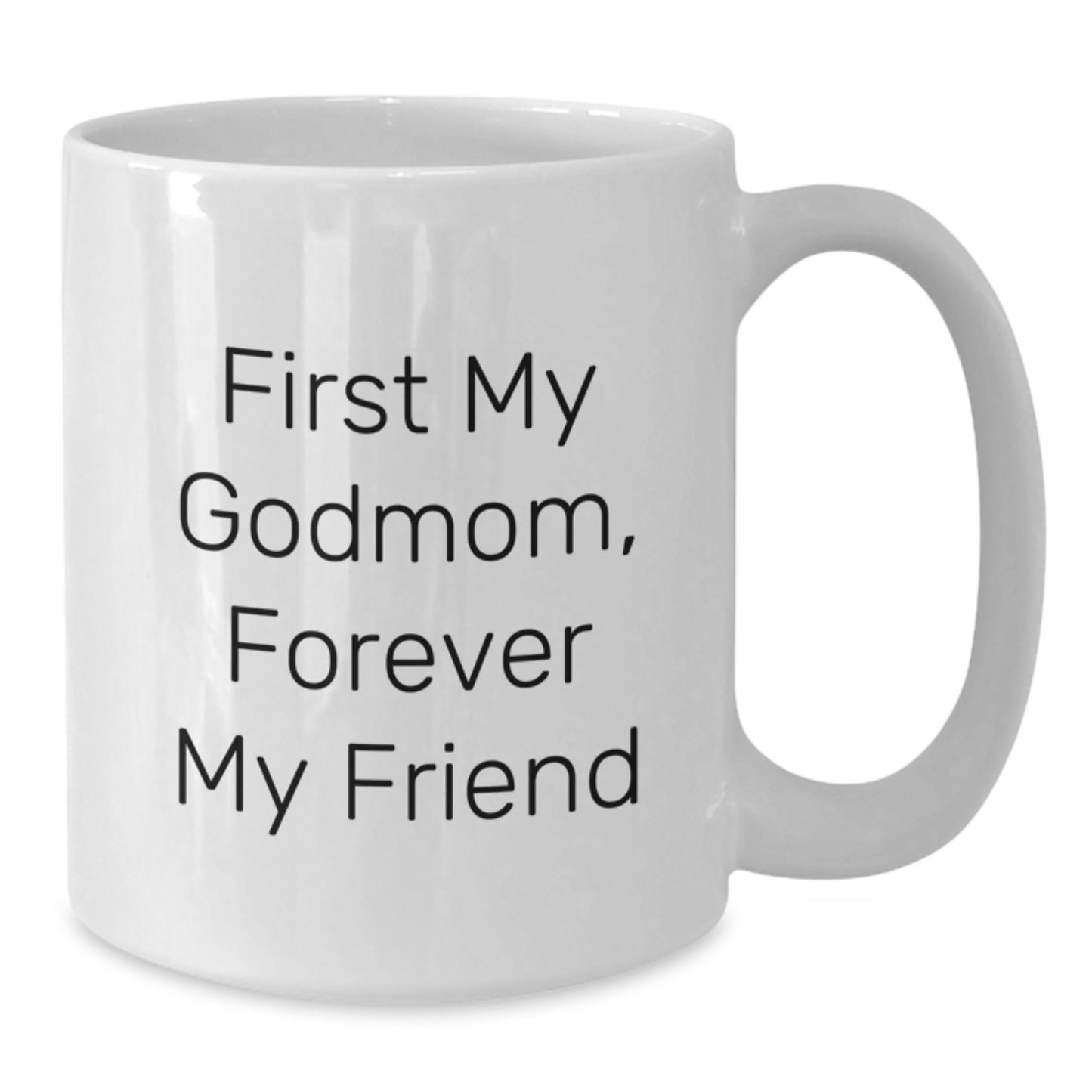 Funny Godmom Quotes White Coffee Mugs, Gifts from Family to Godmom, Unique Graduation Gift for Godmom, White Ceramic Mug, Godmom Love - Additional
