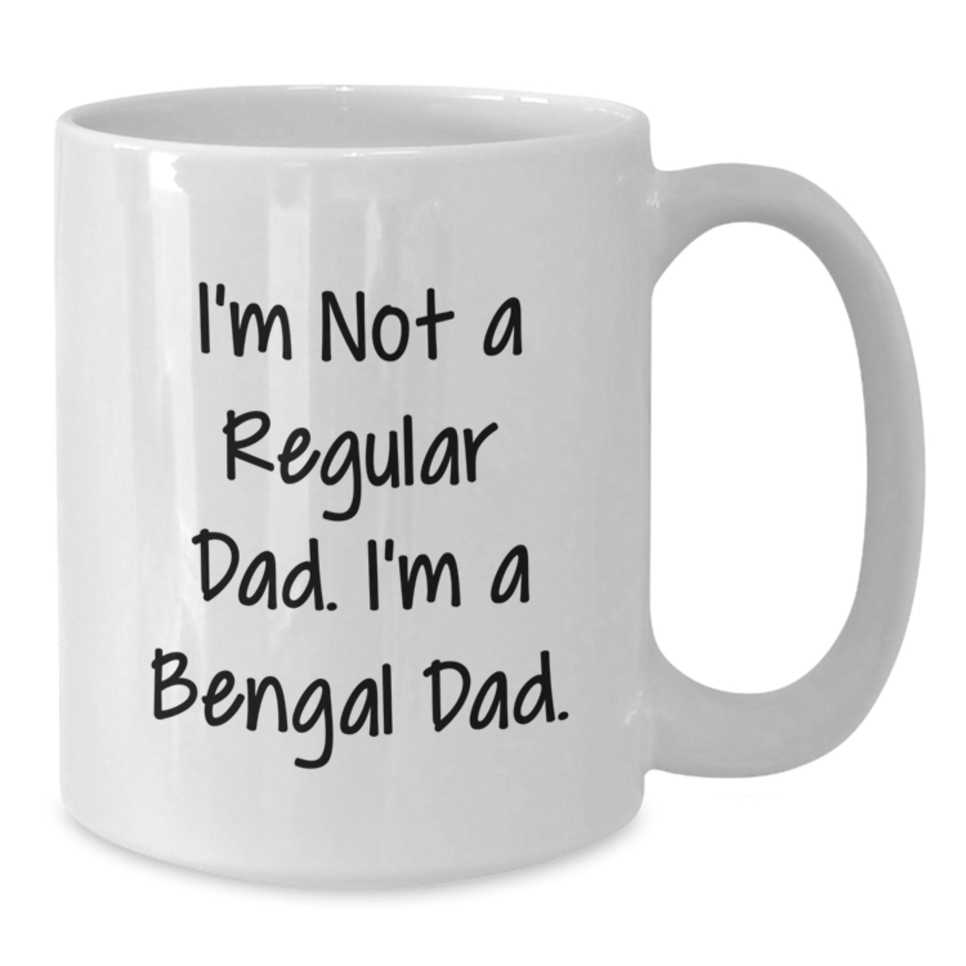 Funny Bengal Cat White Coffee Mugs Gifts from Men to Bengal Cat Dad Graduation Unique Gifts - Additional