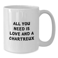 Load image into Gallery viewer, Chartreux Cat Lover, Gifts from Friends, Unique White Christmas Mugs, All You Need Is Love And A Chartreux - Additional

