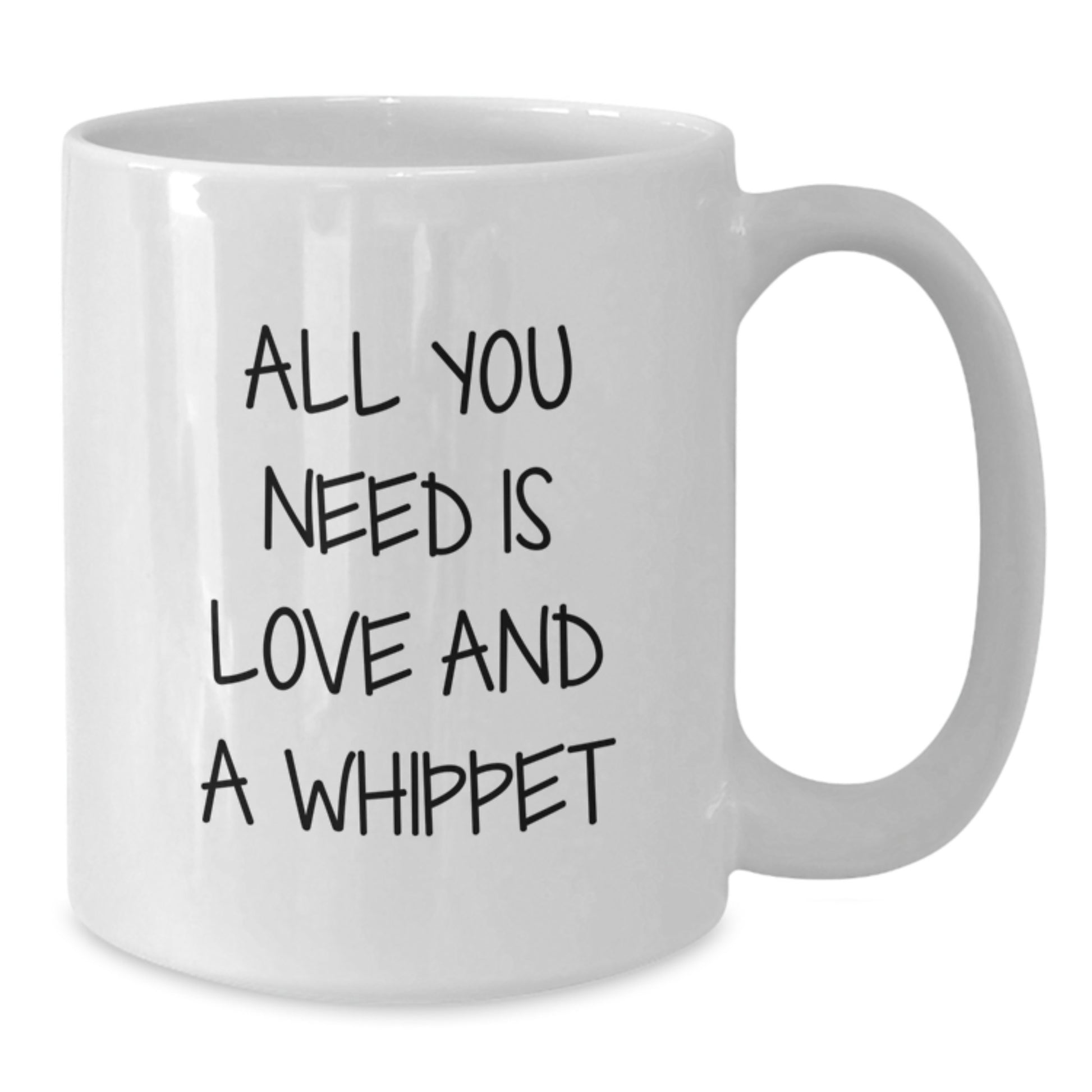 Funny Whippet Dog Gifts from Men to Women, Valentine's Unique Gifts for Whippet Dog Lovers, White Ceramic Coffee Mug - Additional