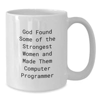 Load image into Gallery viewer, Funny Computer Programmer Gifts from Men, Unique White Coffee Mugs for Valentine's, Inspirational Quote - Additional
