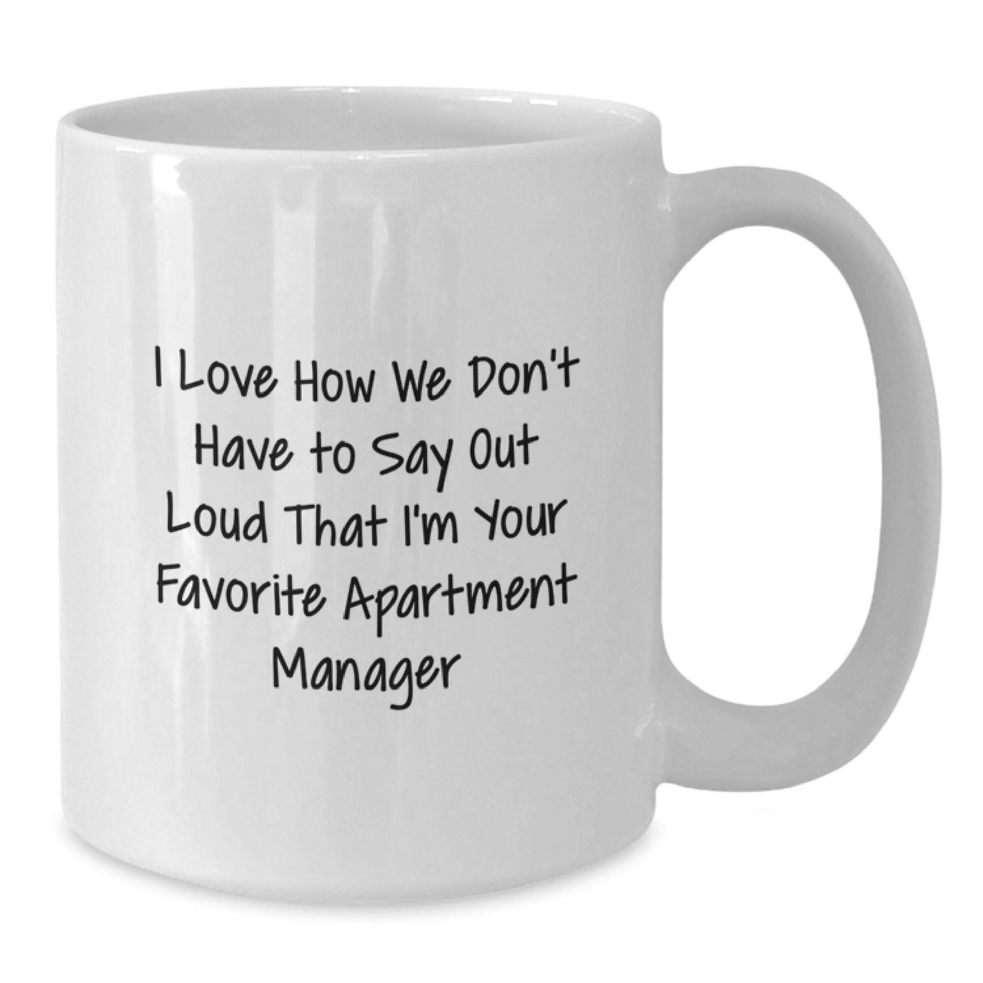 Funny Apartment Manager Gifts from Men to Women Friends Family Coworkers - White Coffee Mug for Apartment Manager, Great Graduation Unique Gifts for Apartment Manager - Additional