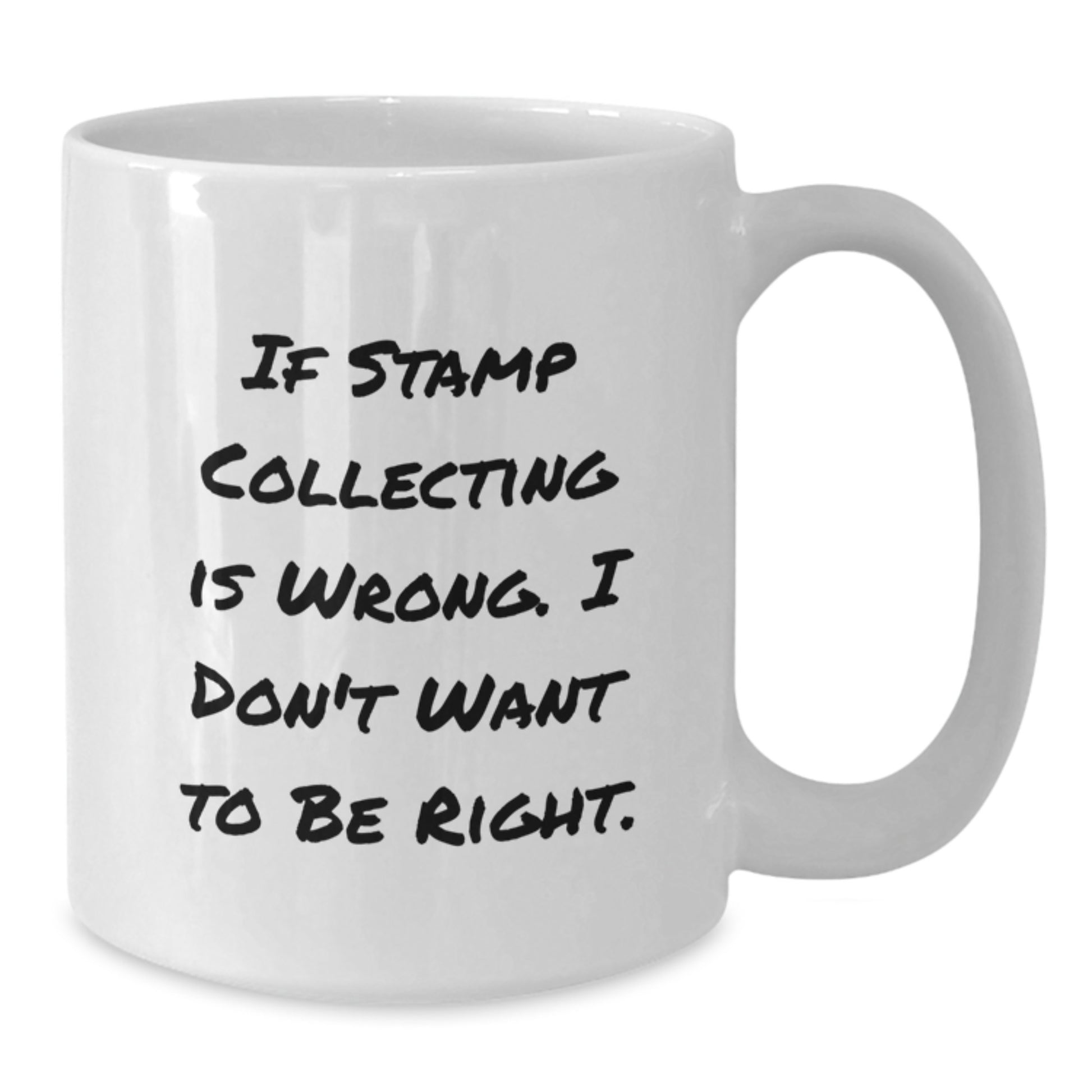 Funny Stamp Collecting Gifts for Stamp Collecting Enthusiasts, White Coffee Mug, Valentine's Unique Gifts from Family to Friends - Additional