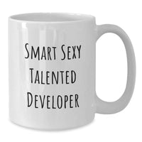 Load image into Gallery viewer, Funny Quote Developer Gifts from Friends for Developer Valentine's Unique White Coffee Mugs, Developer Love Mug Gifts for Developer Friends or Family - Additional
