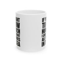 Load image into Gallery viewer, Coffee Lover Ceramic Coffee Mug - If You Want To Know How Much I Love You Count All The Waves In The Sea | Valentine&#39;s Day Gift
