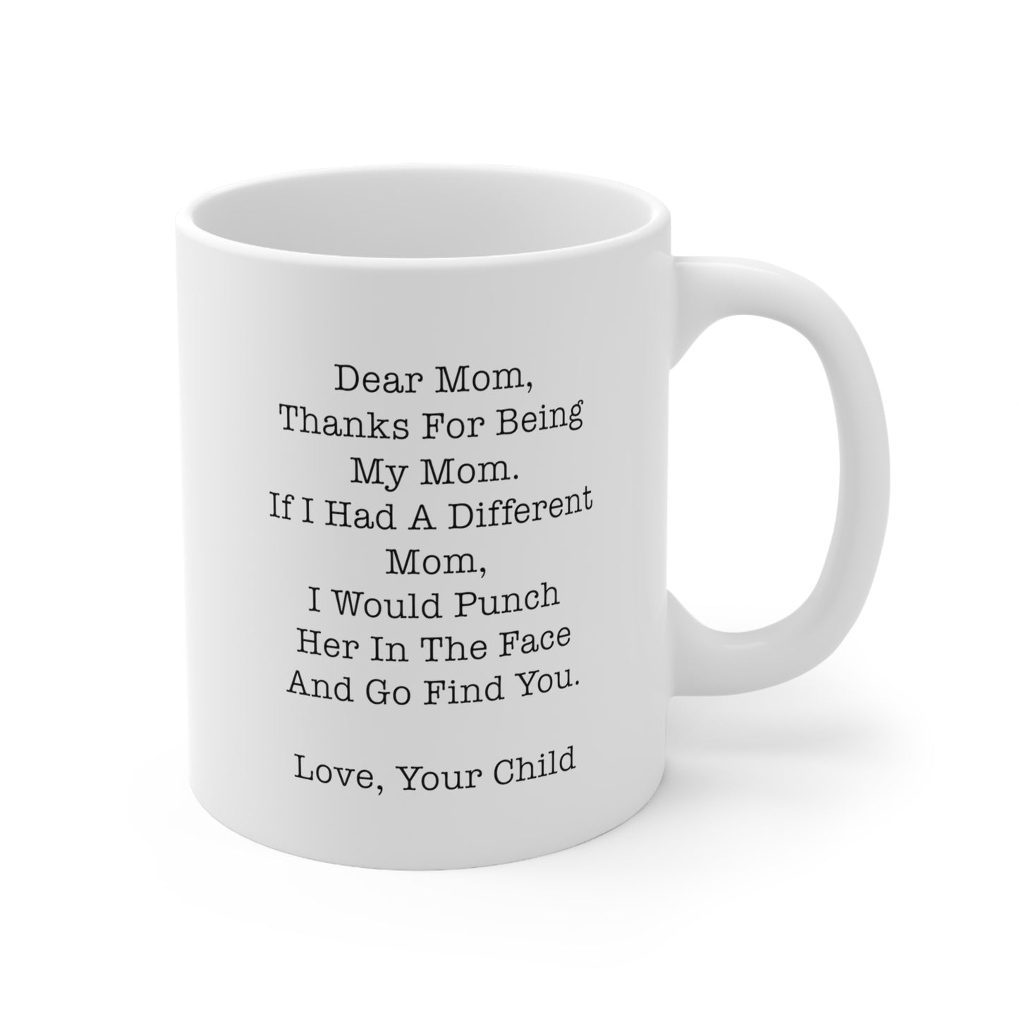 Mom Ceramic Coffee Mug - Thanks For Being My Mom | Mother's Day Gift