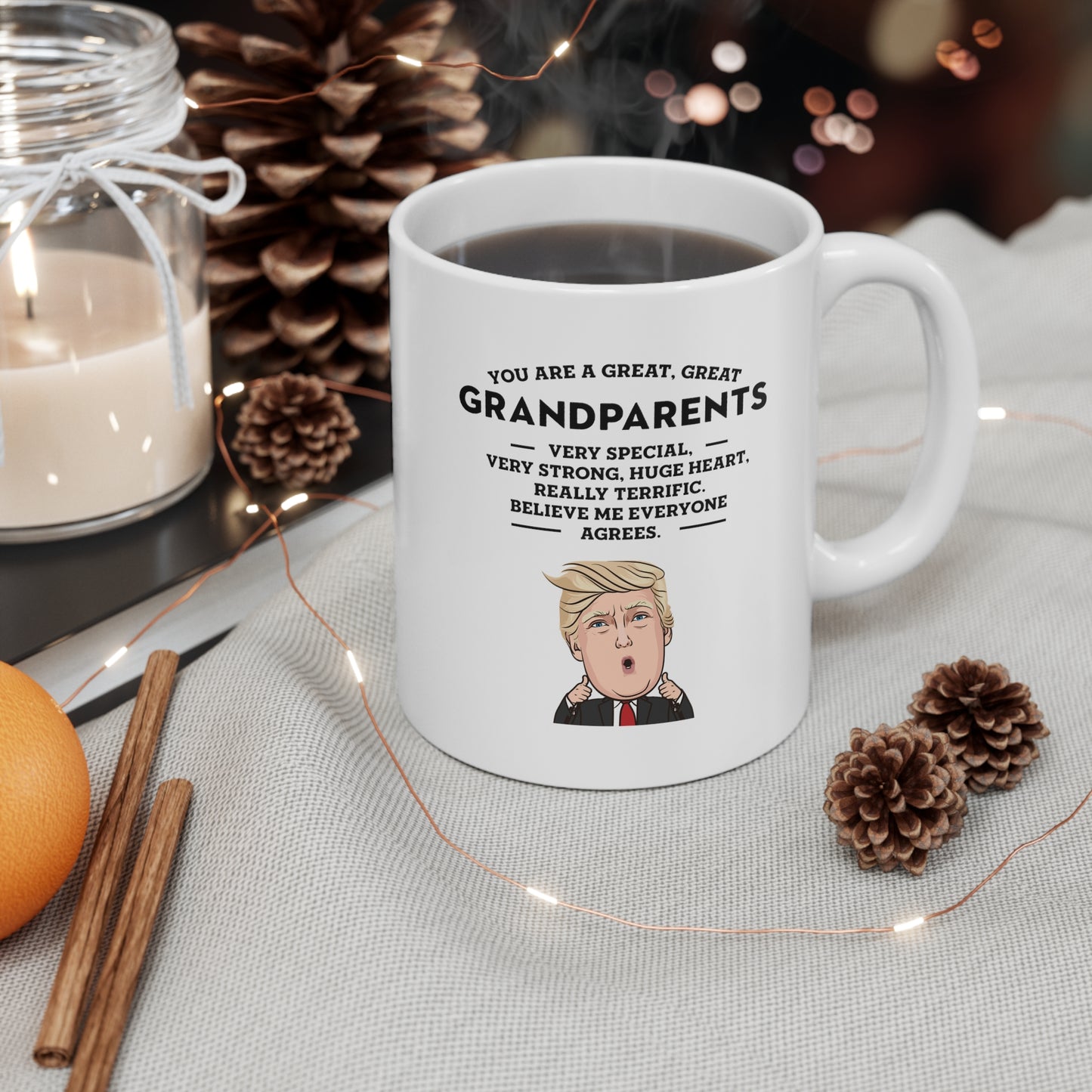 Grandparent Funny Coffee Mug - You Are A Great, Great Grandparents | Birthday & Christmas Gift