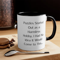 Load image into Gallery viewer, Puzzle Lover Coffee Mug - Funny Holiday Design | Gift for Puzzle Enthusiasts
