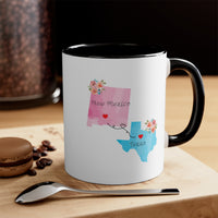 Load image into Gallery viewer, Long Distance Family Coffee Mug - New Mexico and Texas Design | Moving Away Gift

