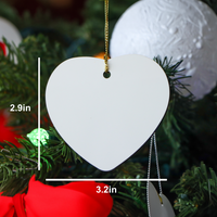 Load image into Gallery viewer, Jeweler's Best Friend White Heart Ornament Funny Gifts from Jeweler to Loved Ones for Christmas Decorations with Gold Cord - Image 2
