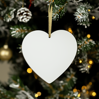 Load image into Gallery viewer, Jeweler's Best Friend White Heart Ornament Funny Gifts from Jeweler to Loved Ones for Christmas Decorations with Gold Cord - Image 3
