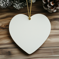 Load image into Gallery viewer, Jeweler's Best Friend White Heart Ornament Funny Gifts from Jeweler to Loved Ones for Christmas Decorations with Gold Cord - Image 4
