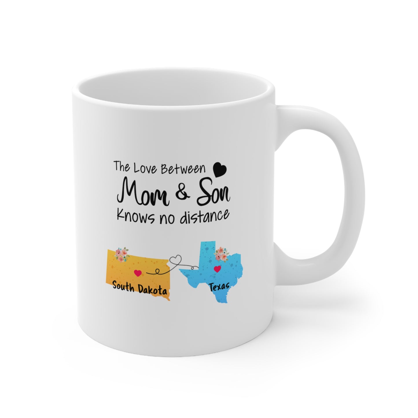 Mom Ceramic Coffee Mug - Love Between Mom & Son Design | Mother's Day Gift