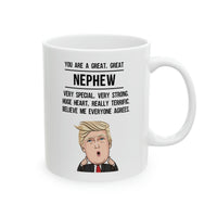 Load image into Gallery viewer, Nephew Ceramic Coffee Mug - YOU ARE A GREAT, GREAT NEPHEW Design | Birthday &amp; Christmas Gift
