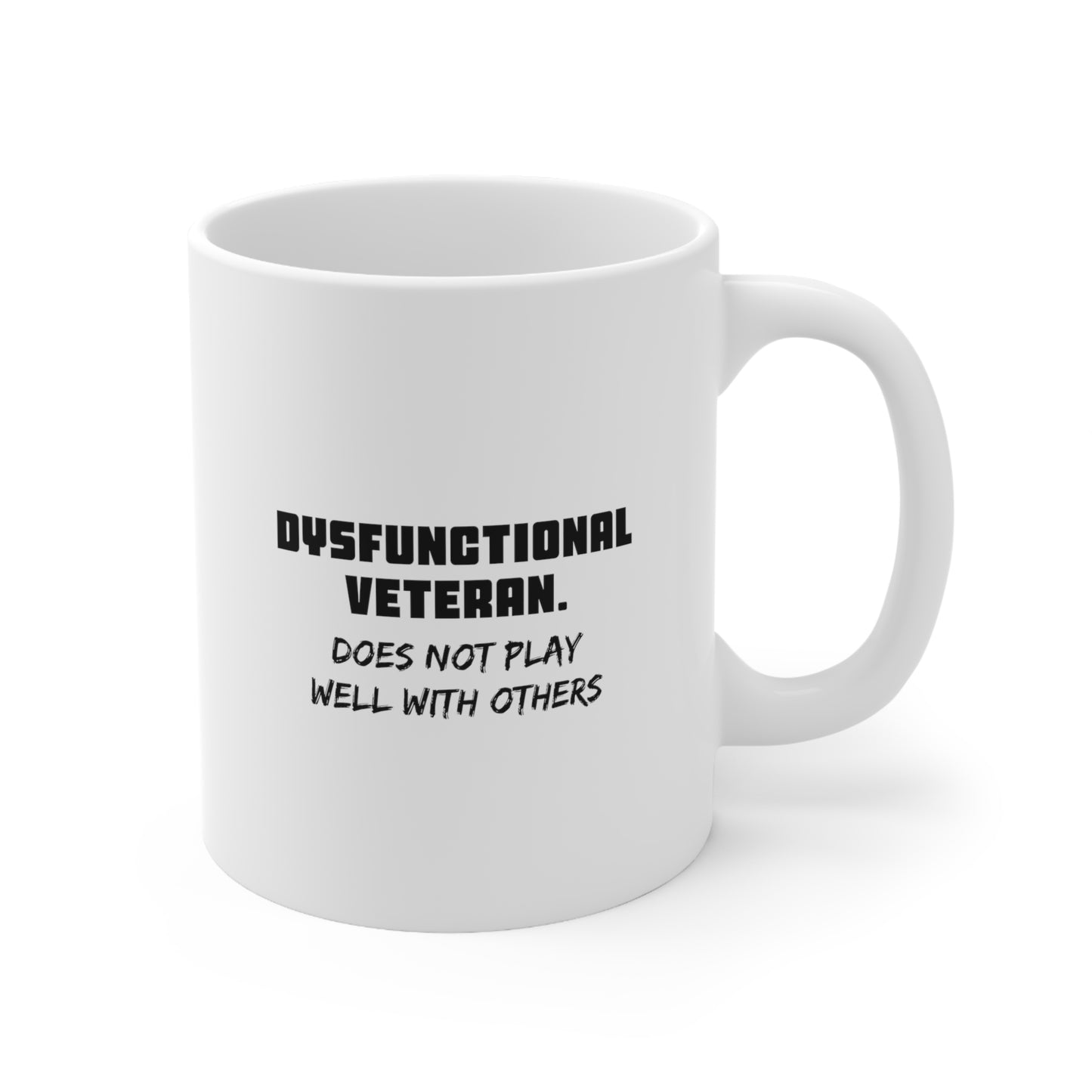 Veteran Ceramic Coffee Mug - Dysfunctional Veteran Design | Perfect Gift for Veterans