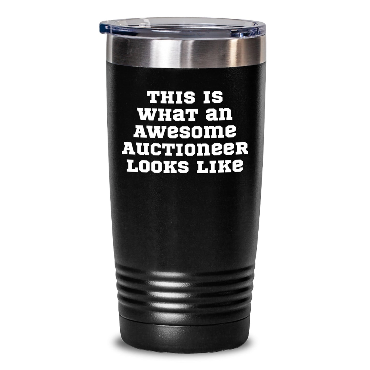 Funny Auctioneer Gifts, Birthday Unique Gifts for Auctioneer, Awesome Tumbler with This Is What An Awesome Auctioneer Looks Like Quote - Gifts from Family to Auctioneer - Main