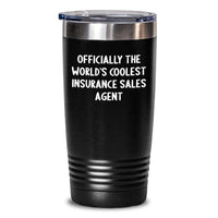 Load image into Gallery viewer, Funny &#39;Officially The World&#39;s Coolest Insurance Sales Agent&#39; Gifts for Insurance Sales Agent Colleagues, Christmas Unique Gifts from Men, Women, Friends, Coworkers - Main
