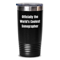 Load image into Gallery viewer, Funny Sonographer Gifts, Officially The World's Coolest Sonographer Tumbler, Christmas Unique Gifts for Men Women Friends Family - Main
