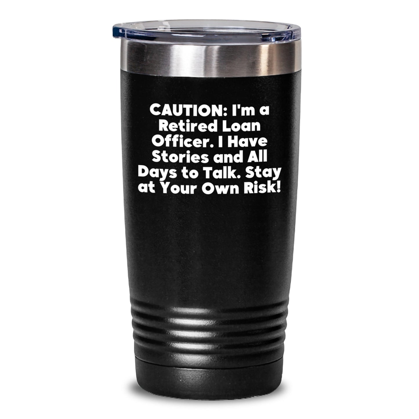 Funny Loan Officer Gifts from Friends Unique Valentine's Present for Loan Officer Tumbler, 'I Have Stories And All Days To Talk' Cafe Mug - Main