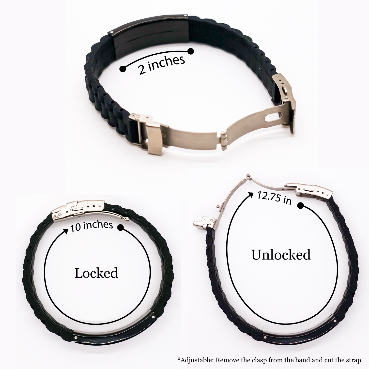 Crocheting Gifts from Gifts for Crocheting Lovers - Funny Quote Glide lock Clasp Black Stainless Steel Adjustable Bracelet, Perfect for Mother's Day Unique Gifts - Image 4