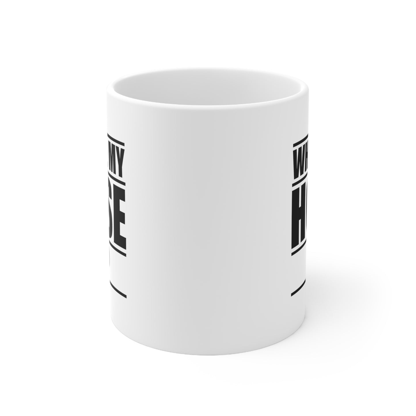 Firefighter Ceramic Coffee Mug - Where My Hose At? | Fun Gift for Firefighters