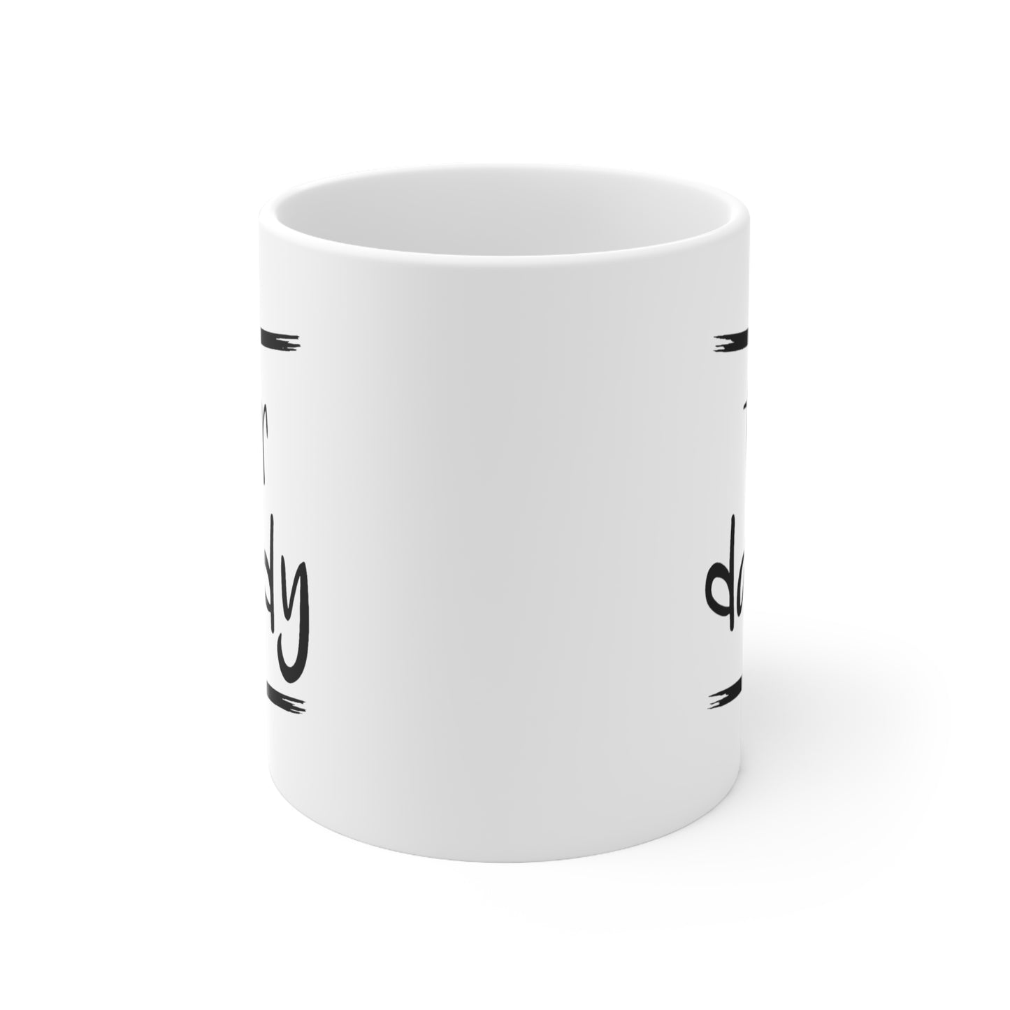 Cat Dad Ceramic Coffee Mug - Fur Daddy Design | Father's Day Gift