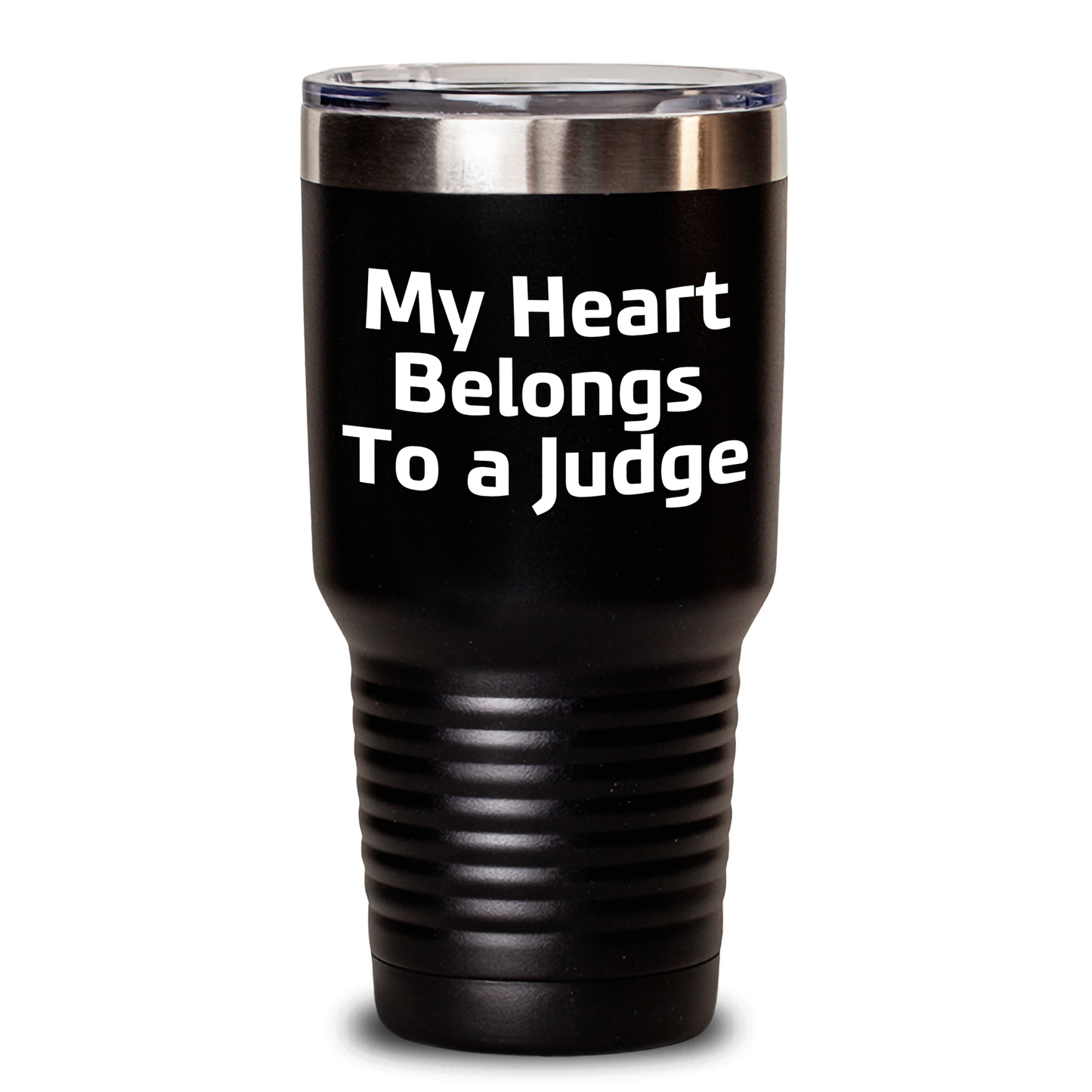 Funny Judge Gifts from Men - 'My Heart Belongs To A Judge' Tumbler, Unique Mother's Day Unique Gifts for Judge, 20oz or 30oz Insulated Stainless Steel Tumbler - Main