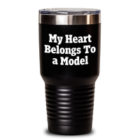Load image into Gallery viewer, Funny Model Gifts from Friends - 'My Heart Belongs To A Model' Tumbler for Model Enthusiasts or Mother's Day Unique Gifts - Main
