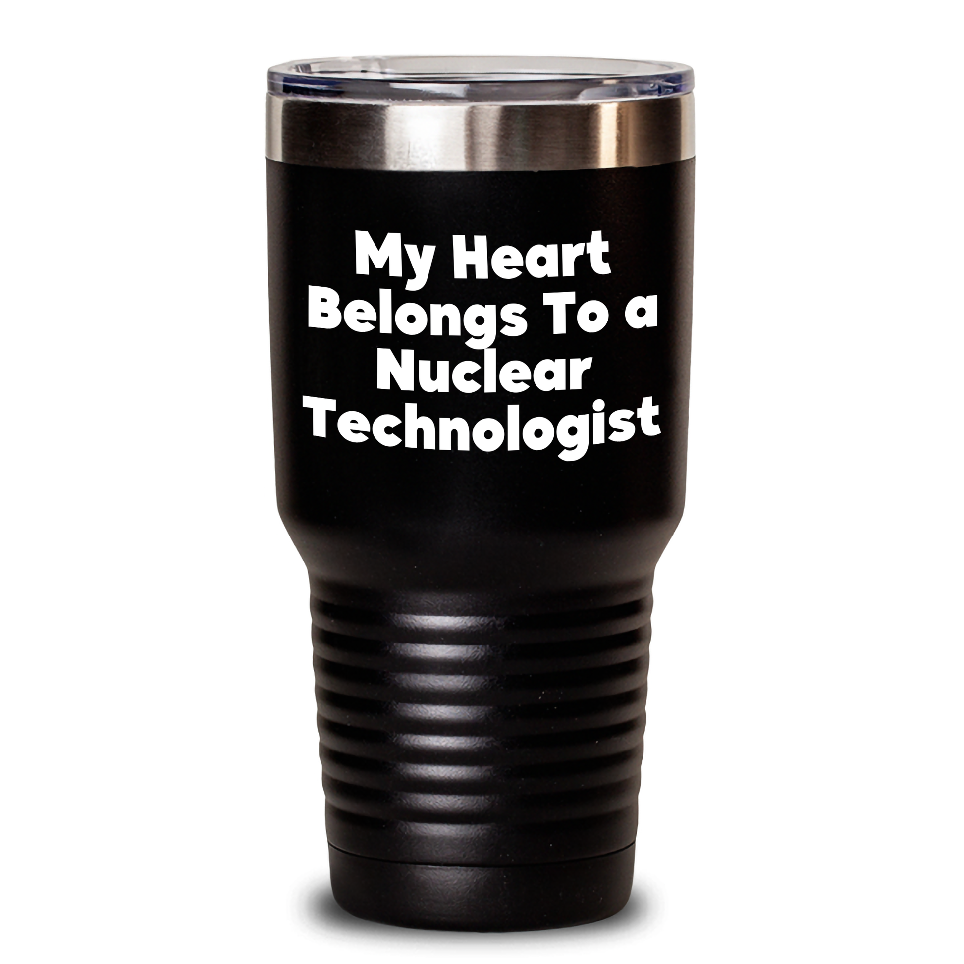 Funny Gifts for Nuclear Technologist, My Heart Belongs To A Nuclear Technologist Tumbler, Father's Day Unique Gifts from Men, Gifts for Nuclear Technologist - Main