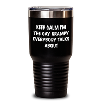 Load image into Gallery viewer, Funny Grampy Gifts from Men for Gay Grampy Everybody Talks About, Tumbler for Graduation Unique Gifts - Main
