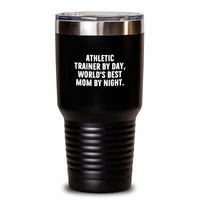 Load image into Gallery viewer, Funny Athletic Trainer Gifts for Men, Unique Tumbler for World's Best Mom, Stainless Steel, 20oz or 30oz, Valentine's Unique Gifts from Mom - Main
