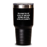 Load image into Gallery viewer, Funny Drafter Gifts for Him, Insulated Tumbler from Men to Friends, &#39;I&#39;m A Drafter...&#39; - Main
