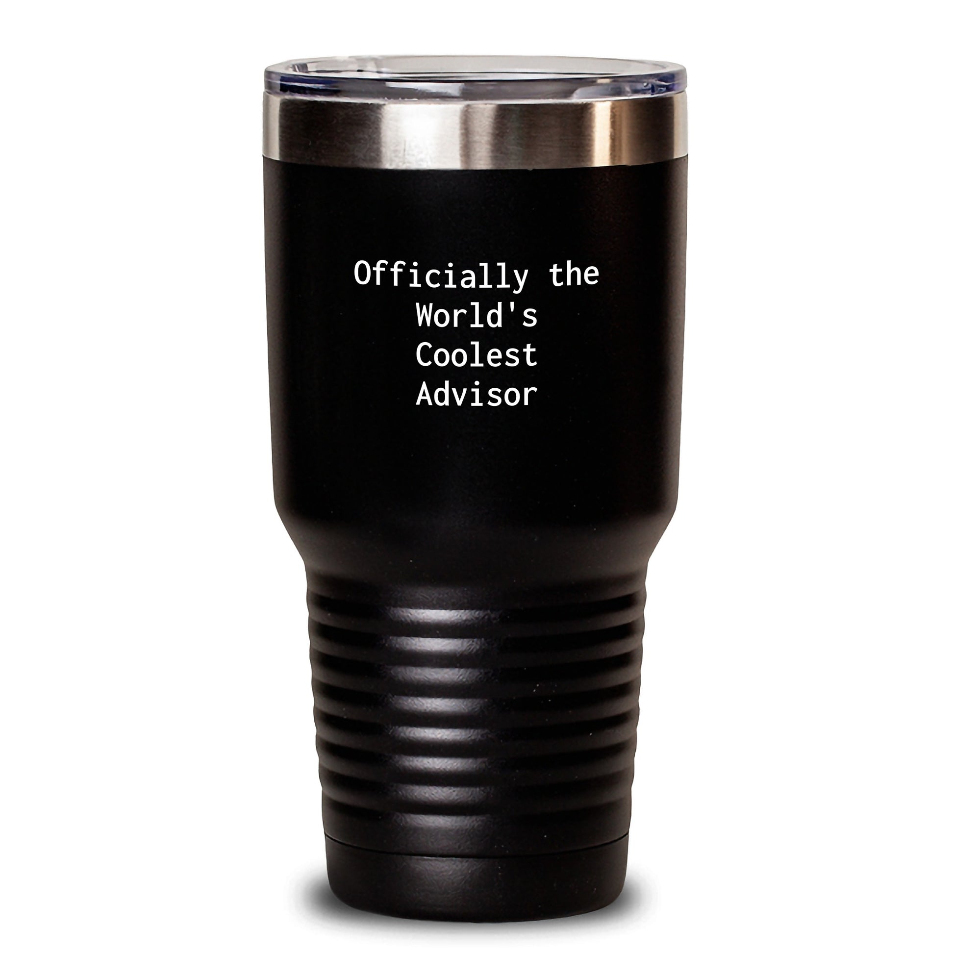 Funny Advisor Gifts from Friends - Officially The World's Coolest Advisor Tumbler, Graduation Unique Gifts for Advisor, Men, Women, Coworkers, Family, 20oz or 30oz Capacity - Main