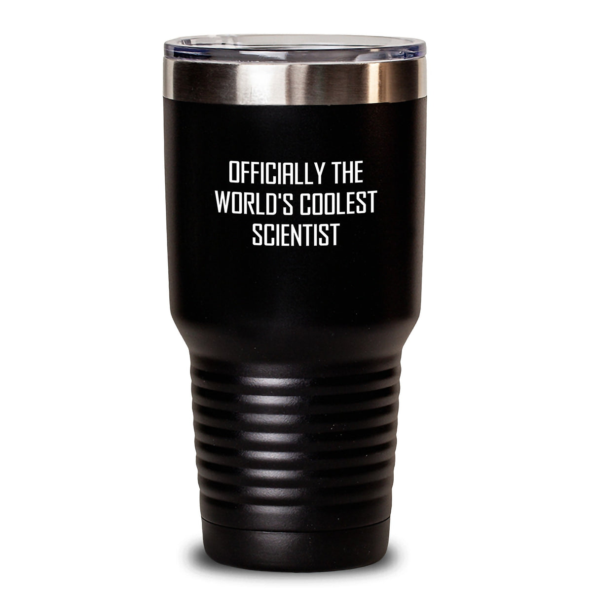 Gifts for Men, Funny Scientist Tumbler, Officially The World's Coolest Scientist, Black 20oz or 30oz Insulated Tumbler for Christmas Unique - Main