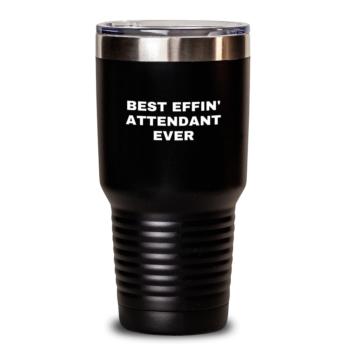 Funny Attendant Gifts, Best Effin' Attendant Ever Tumbler, 20oz or 30oz Stainless Steel Insulated Tumbler Gifts for Attendant Men Women Friends - Main