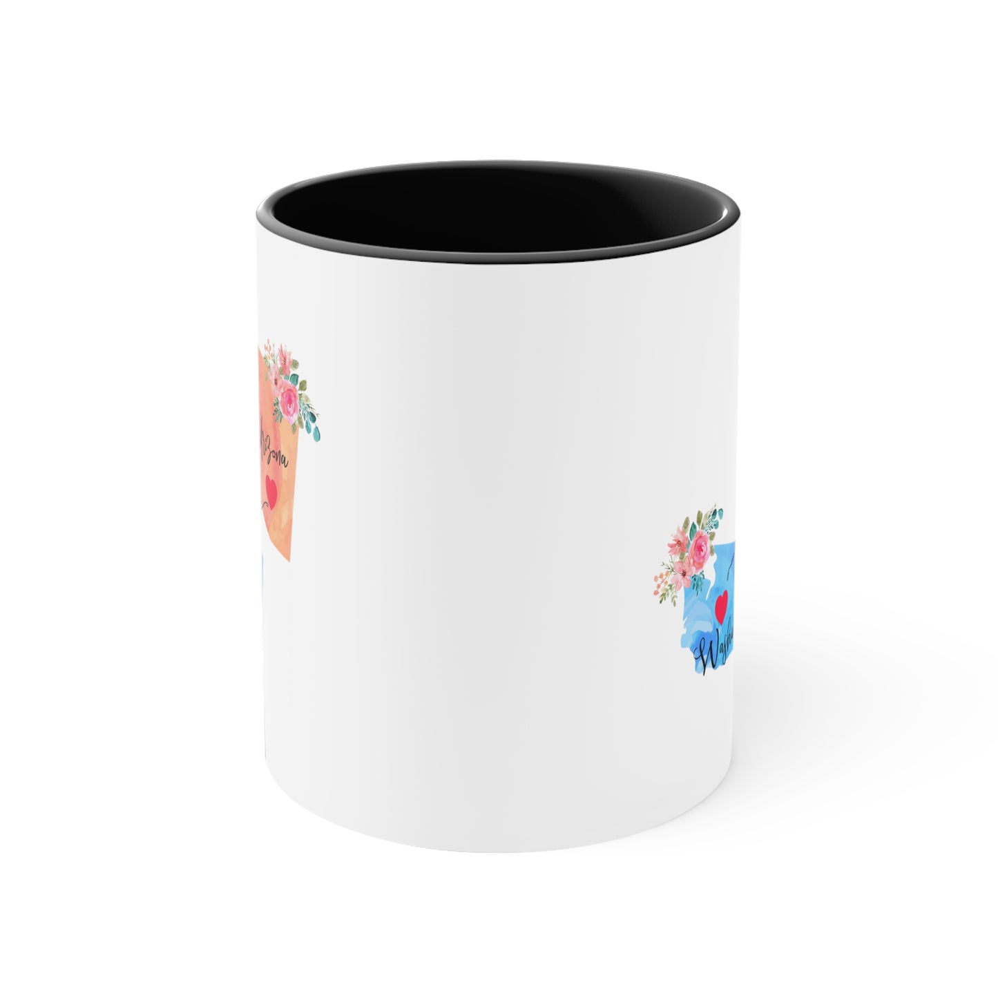 Long Distance Family Coffee Mug - Arizona and Washington Design | Moving Away Gift