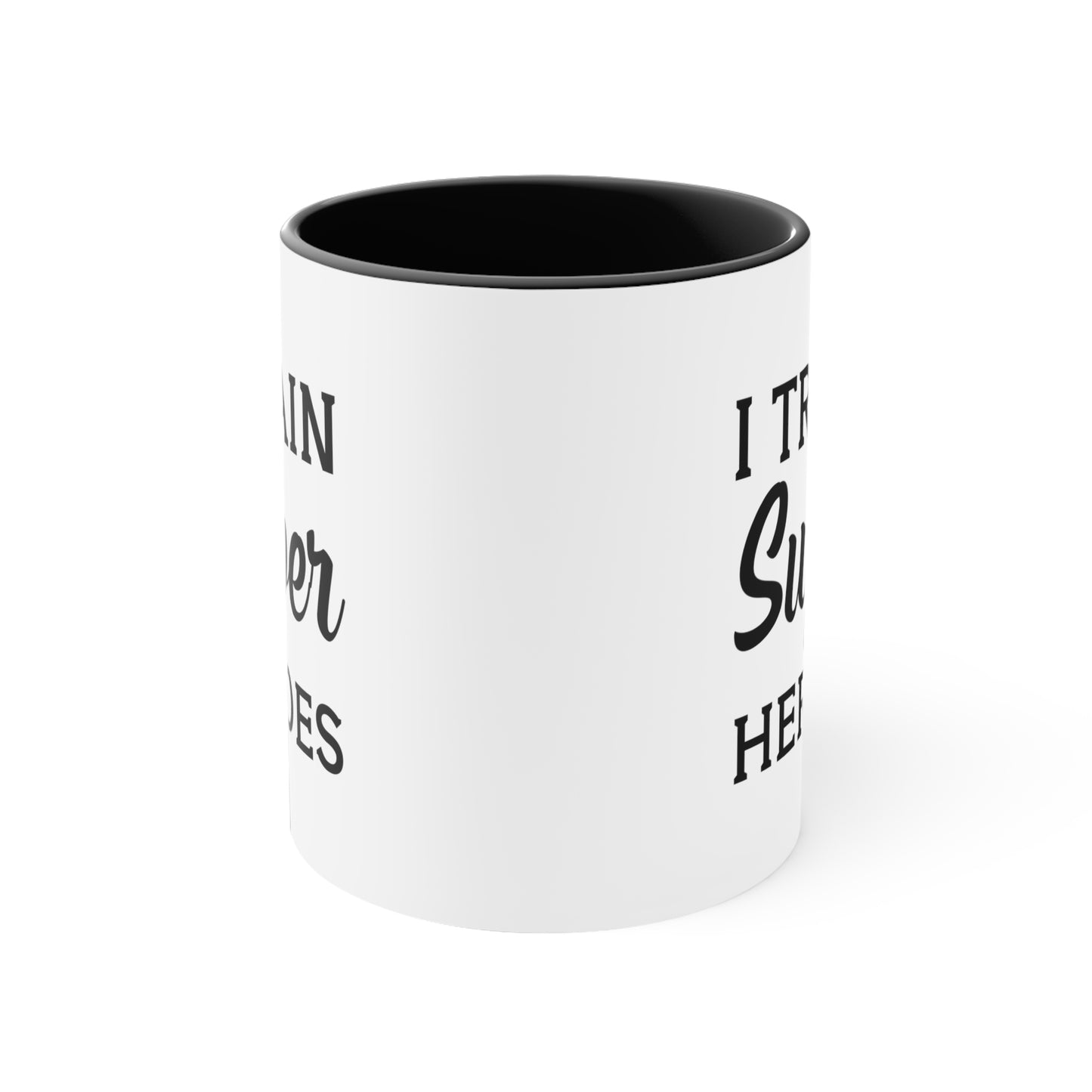 Personal Trainer Coffee Mug - I Train Super Heroes Design | Gift for Fitness Enthusiasts