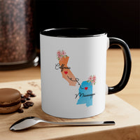 Load image into Gallery viewer, Long Distance Family Coffee Mug - California to Mississippi Design | Moving Away Gift
