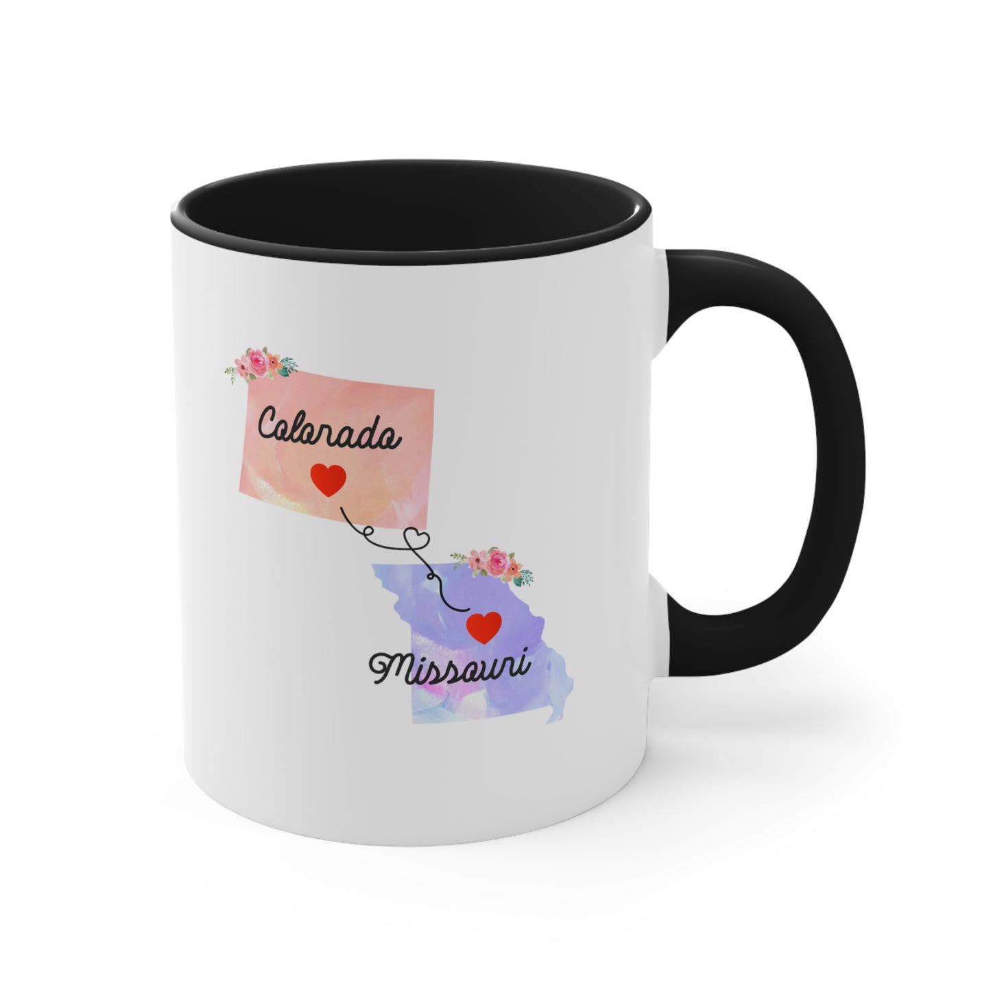 Colorado Missouri Gifts | Long Distance State Coffee Mug | State to State | Away From Hometown Family | Moving Away Mug