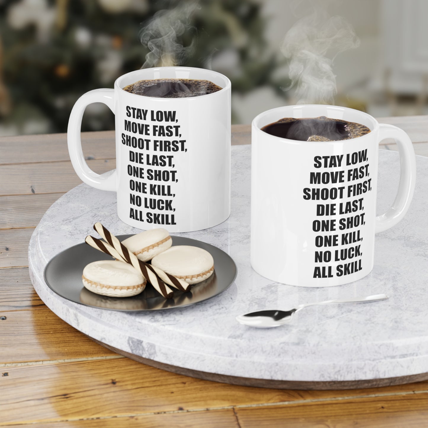 Army Veteran Coffee Mug - Stay Low, Move Fast, Shoot First | Military Gift